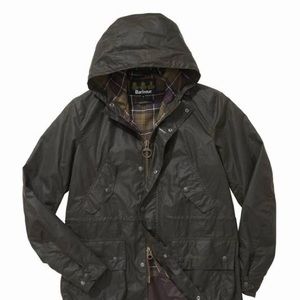 Men’s Barbour Waxed Cotton Derwent Jacket (Size L)